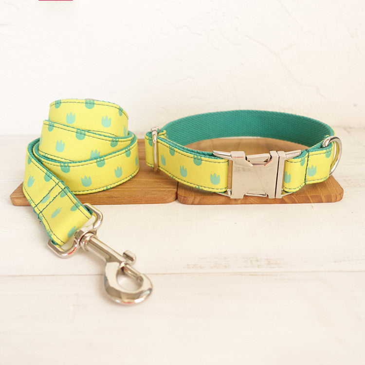 Halsband Leinen Set "Kiwi"