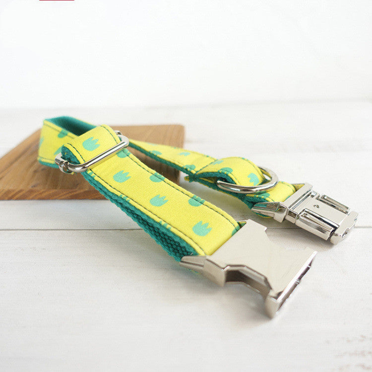 Halsband Leinen Set "Kiwi"