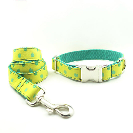 Halsband Leinen Set "Kiwi"