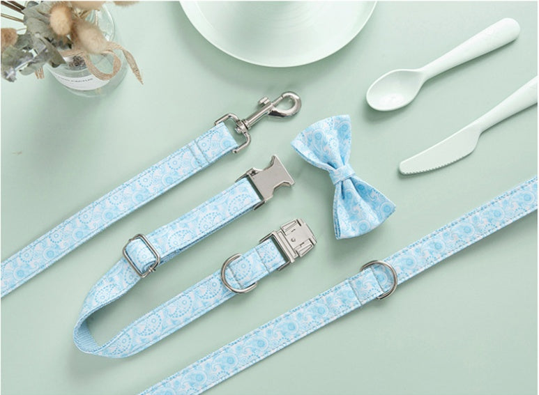 Halsband Leinen Set "Sky"