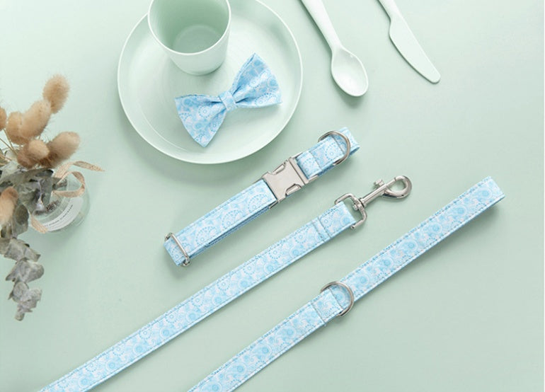 Halsband Leinen Set "Sky"